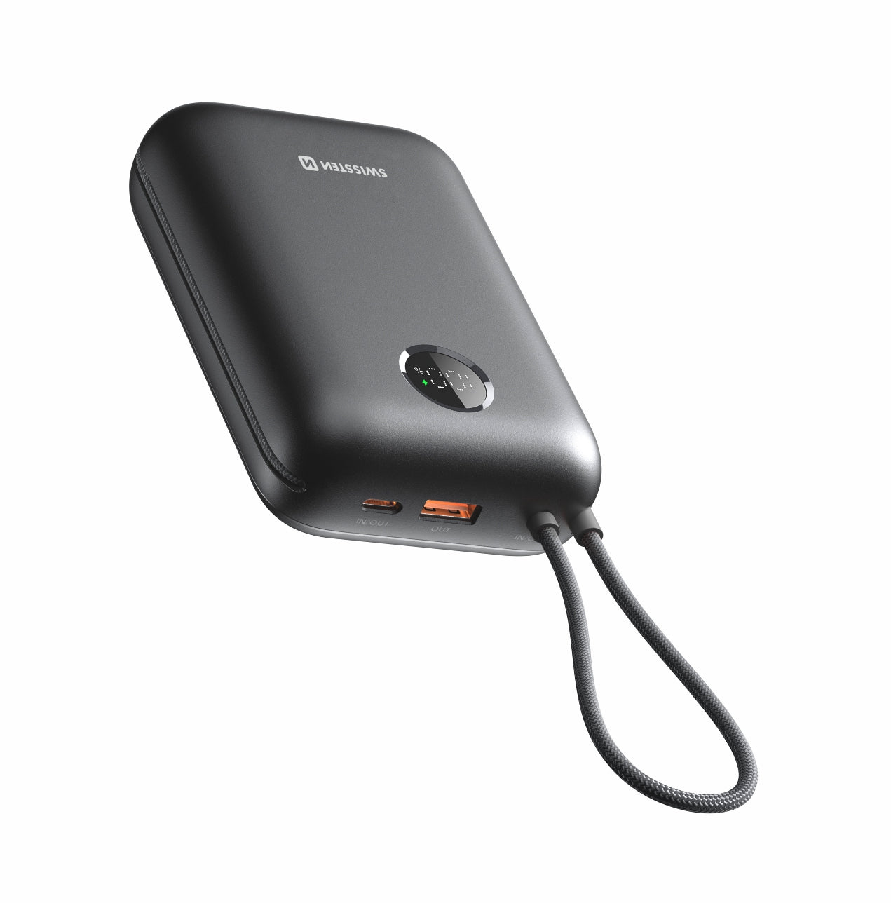 Swissten VoltBox Powerbank 35W – 30.000 mAh – USB-C & Lightning – Zwart