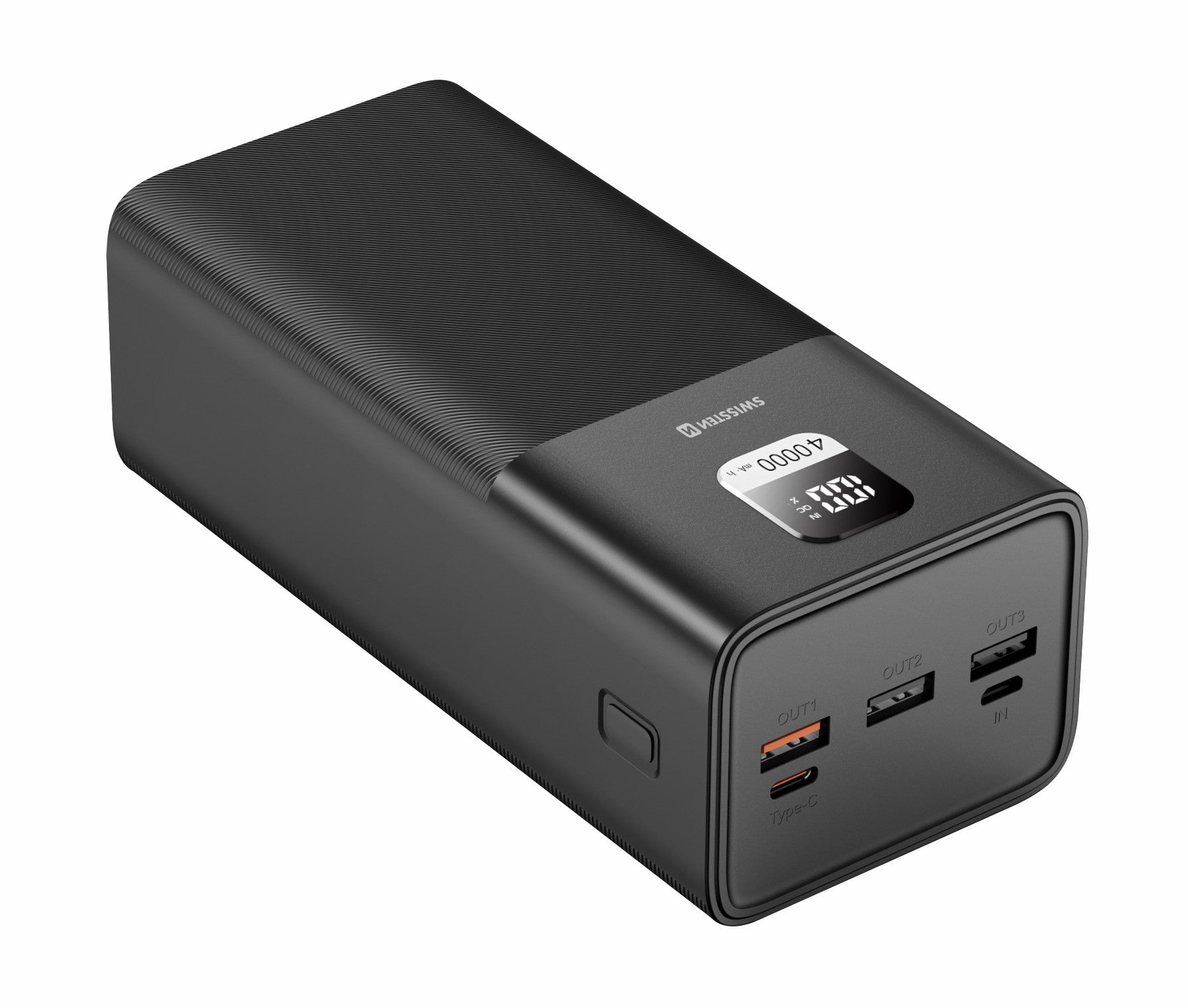 Swissten PowerLine Powerbank 100W – 40.000 mAh – Schwarz