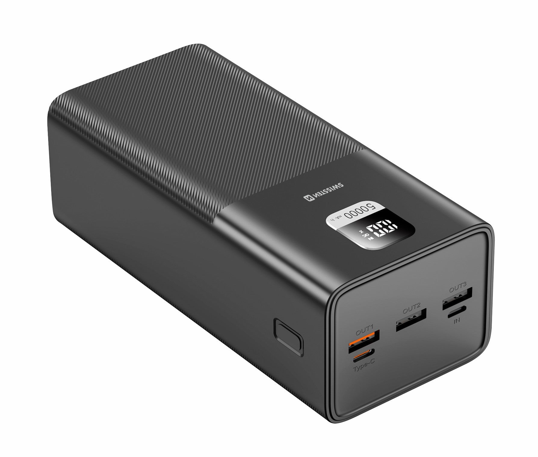 Swissten PowerLine Powerbank 100W – 50.000 mAh – Schwarz