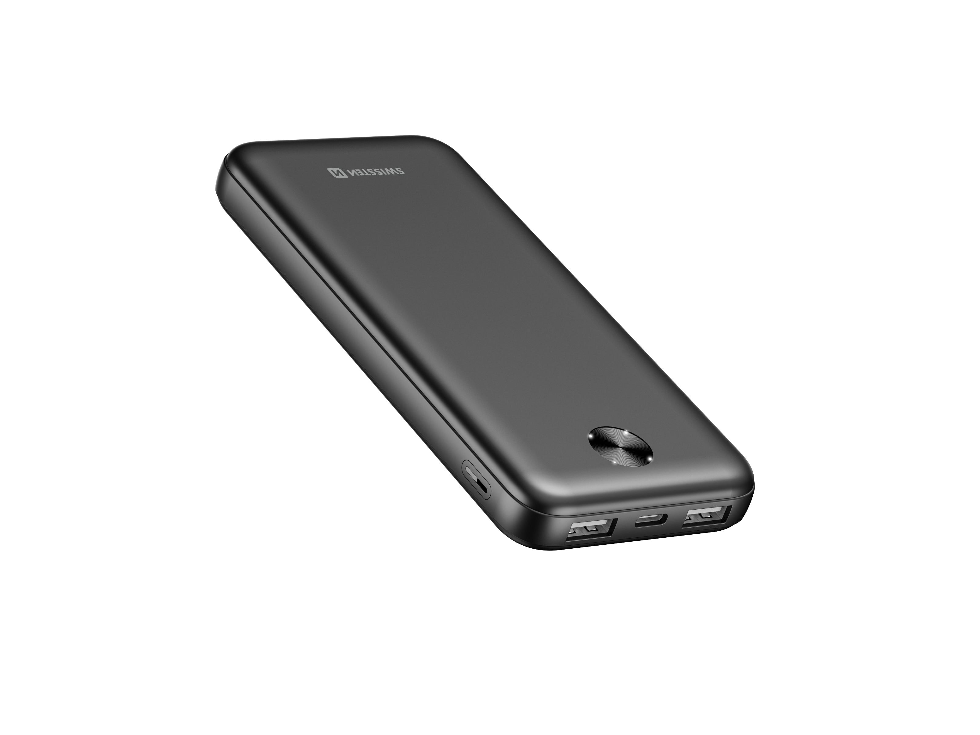 Swissten Worx Pro Powerbank – 10.000 mAh – Schwarz