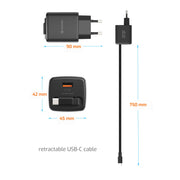 Swissten SlideCharge Travel Charger (45W) - 22071340 - Black