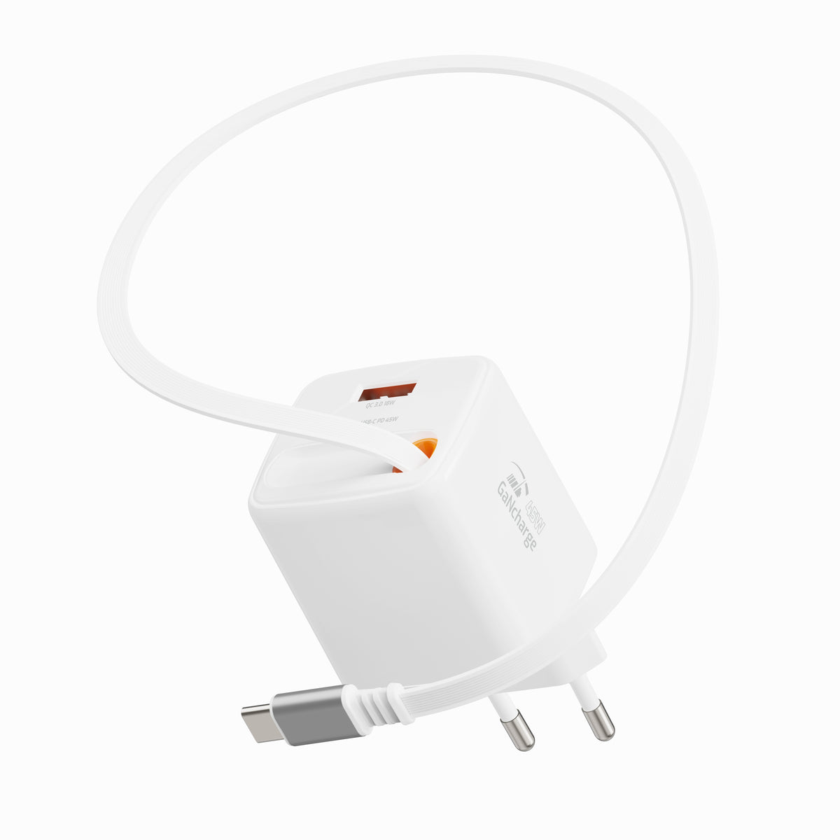 Swissten SlideCharge Travel Charger (45W) - 22071350 - White