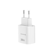 Swissten Edge USB-C + USB-A Travel Charger (20W) - 22071713 - White