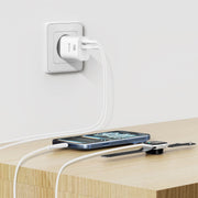 Swissten Edge USB-C + USB-A Travel Charger (35W) - 22071717 - White