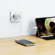 Swissten Edge USB-C + USB-A Travel Charger (35W) - 22071717 - White