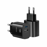 Swissten Edge USB-C + USB-A Travel Charger (45W) - 22071719 - Black