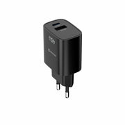 Swissten Edge USB-C + USB-A Travel Charger (45W) - 22071719 - Black