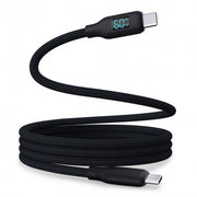 Wave WA-448B Type-C to Type-C Nylon Fully Compatible Data Cable 1M (Black)
