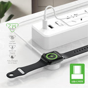 Wave WA-360 For Apple Watch Type-C Magnetic Fast Wireless Charging Cable (white)