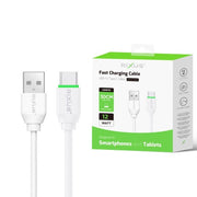 Rixus RXUC13AC USB-A naar USB-C kabel 30cm wit – productoverzicht