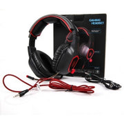 SADES SA-818 stereo gaming headset met ruisonderdrukking (rood)