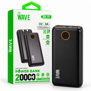 Wave WA-171 Powerbank 20000 mAh USB-C 22.5W (zwart)