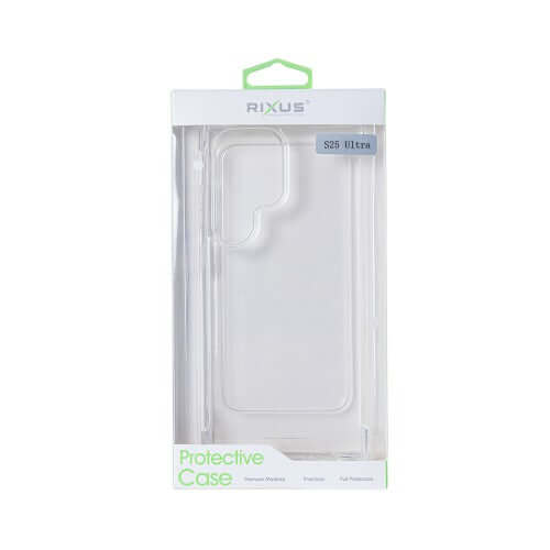 Rixus Anti-Burst-hoesje voor Samsung Galaxy S25 Ultra – transparant