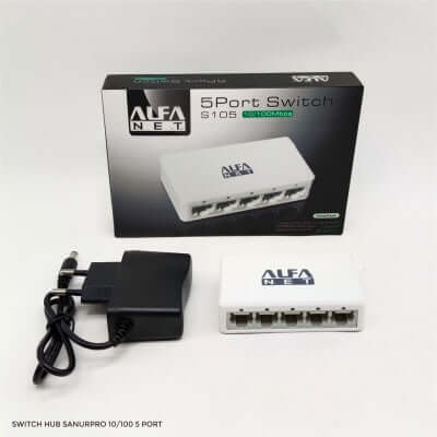 Alfa Net 5 Port Switch 100 MB