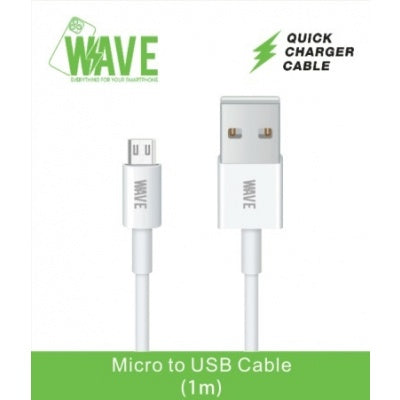 Wave WA-55 Quick Charger Micro Cable 1M (wit)