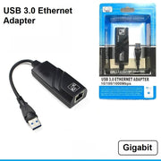 USB 3.0 ethernet adapter (RJ45) – 10/100/1000 Mbps