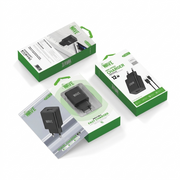 Wave WA-319B-20 Travel Charger 12W USB-A Port With USB-C Cable (Zwart)