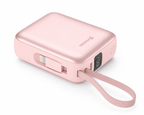 Swissten Space Powerbank 10.000 mAh – Roze | USB-C & Lightning Kabels