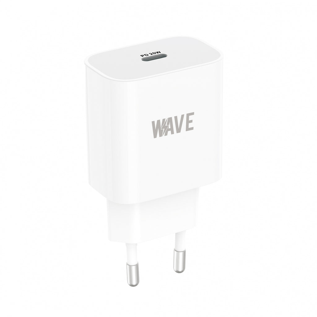 Wave HP6 USB-C PD Wall Charger 20W – Snellader – Wit
