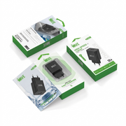Wave WA-319B Travel Charger 12W USB-A Adapter (Zwart)