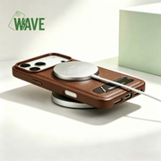 Wave Magnetische Hoes met Stand Galaxy A55 - Bruin