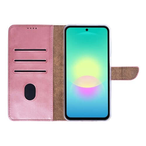 Rixus bookcase voor Samsung Galaxy A27 – roze