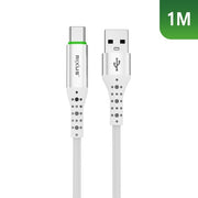 Rixus RXUC21AC Auto Disconnect USB-A naar USB-C kabel 1m wit – productoverzicht