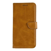 Rixus bookcase voor Samsung Galaxy S25 Edge – lichtbruin