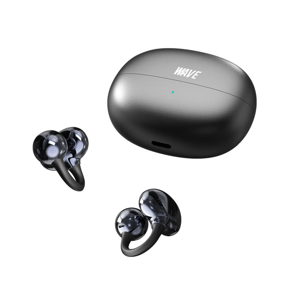 Wave WA-441 OWS Ear Clip Earbuds With ENC Noise Reduction (Black)