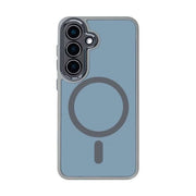 Rixus Classic 04 hoesje voor Samsung Galaxy S25 Plus – MagSafe-compatibel, titaniumgrijs
