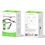 Rixus RXUC22L Auto Disconnect USB-C naar Lightning kabel 1m zwart – kabeldetail