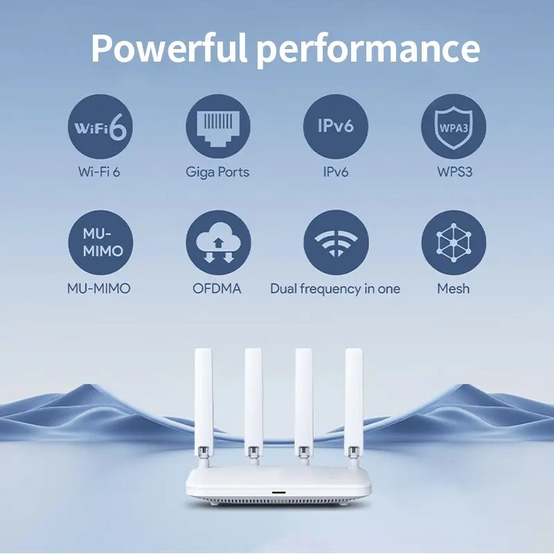 AX1800 Gigabit dual-band draadloze WiFi-router WiFi 6