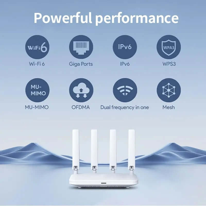 AX1800 Gigabit dual-band draadloze WiFi-router WiFi 6