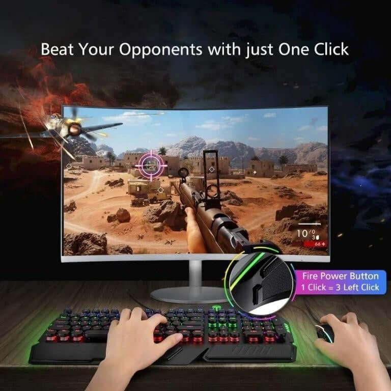 Bedrade gamingmuis optisch met LED (T16)
