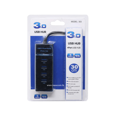4-poorts USB-hub USB 3.0