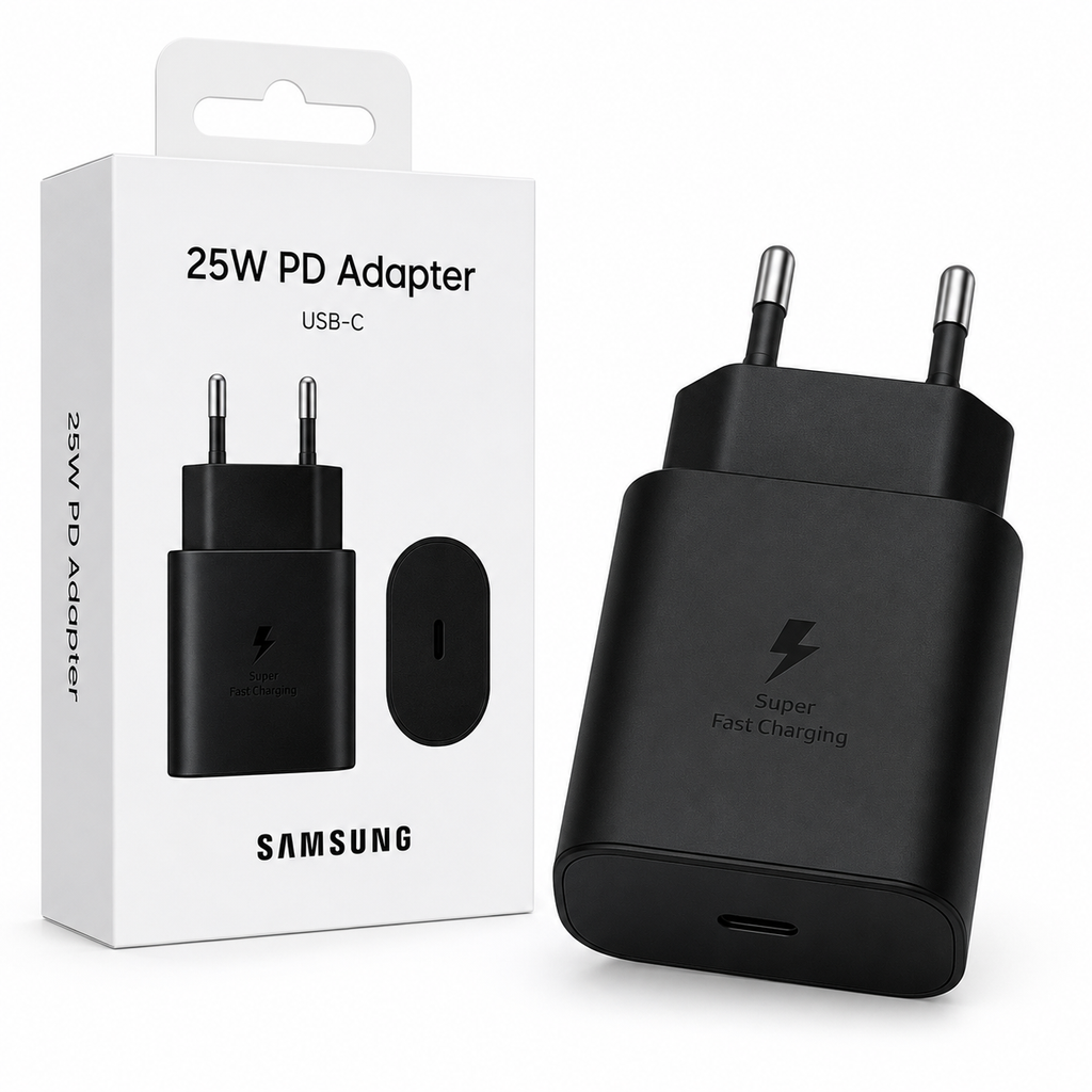 Samsung PD Wall Charger 25W USB-C – EP-TA800 – Zwart & Wit