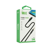 Wave WA-65 Type-C To AUX 3.5 mm Cable 1M (zwart)