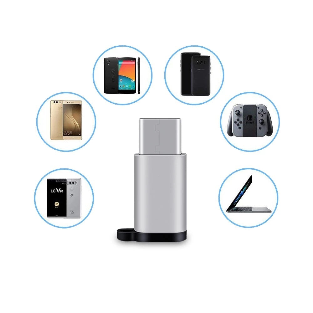 On-The-Go-adapter (OTG) Audio Adpter 2-1 (Zilver)