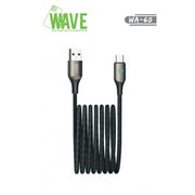 Wave WA-60 Super Fast Charging USB-A to Type-C Cable 1M (60 Wat) (zwart)