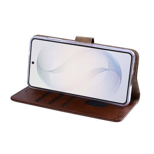 Rixus bookcase voor Samsung Galaxy S26 – bruin