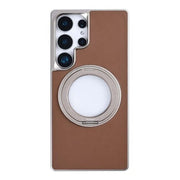 Rixus MagWrap hoesje voor Samsung Galaxy S25 Ultra – bruin