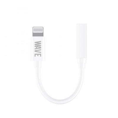 Wave WA-326 Lightning to Aux Adapter jack 3.5 mm | (Just Music) (wit)