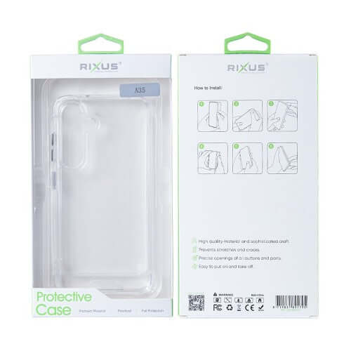 Rixus Anti Shock TPU-hoesje voor Samsung – transparant