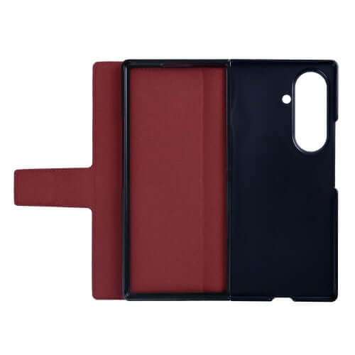 Rixus wallet-hoesje met penhouder voor Samsung Galaxy Z Fold8 Ultra – donkerrood