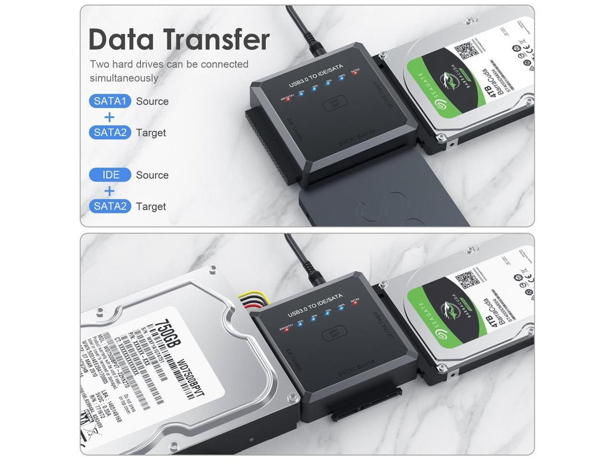 USB naar SATA/IDE HDD adapter – USB 3.0 naar SATA/IDE adapter