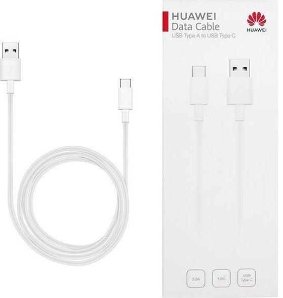 Huawei datakabel USB Type-A naar USB Type-C 1 m 3.0A (wit) (origineel)