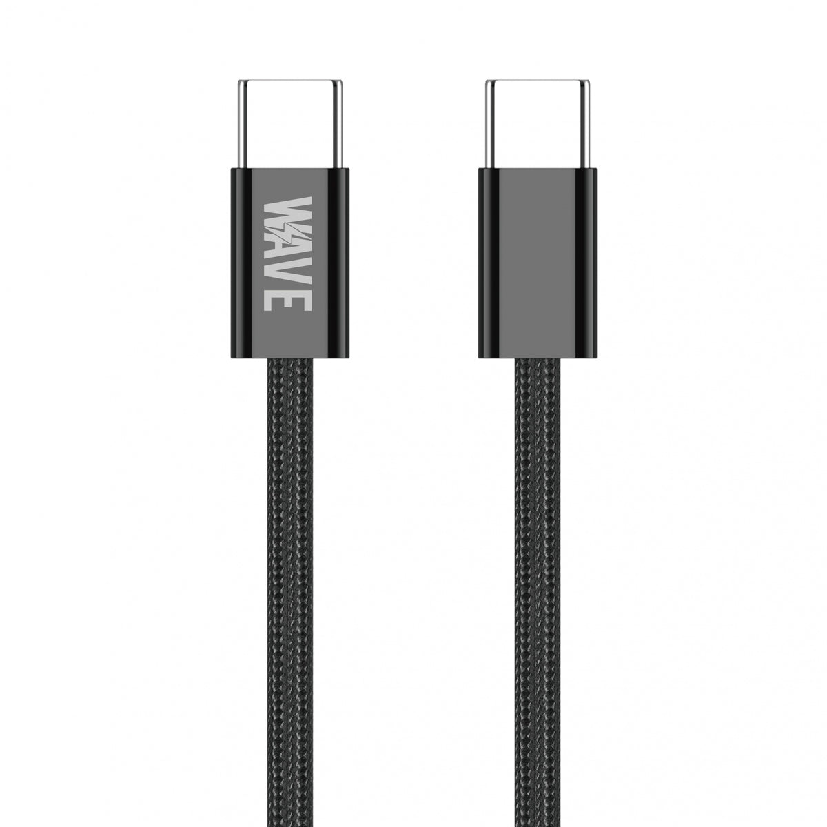Wave WA-355 Type-C to Type-C Cable 1M Fast Charging (60 Wat) (Black)