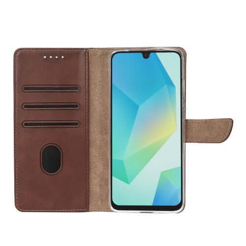 Rixus bookcase voor Samsung Galaxy A16 4G / 5G – bruin
