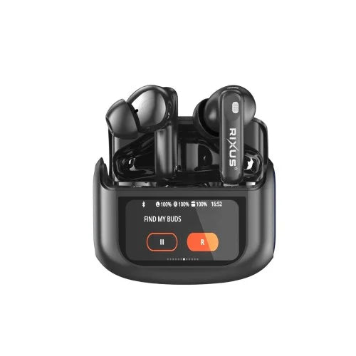 Rixus RXBH63B Draadloze Oordopjes met Touch Case Pro – Zwart
