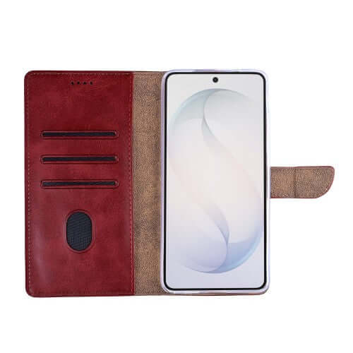 Rixus bookcase voor Samsung Galaxy S26 Ultra – donkerrood